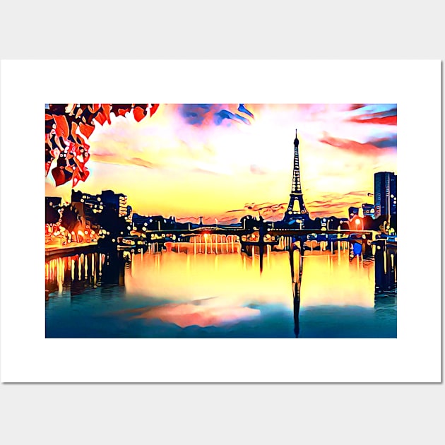 Paris In Autumn (Eiffel Tower) Wall Art by Unique Designs